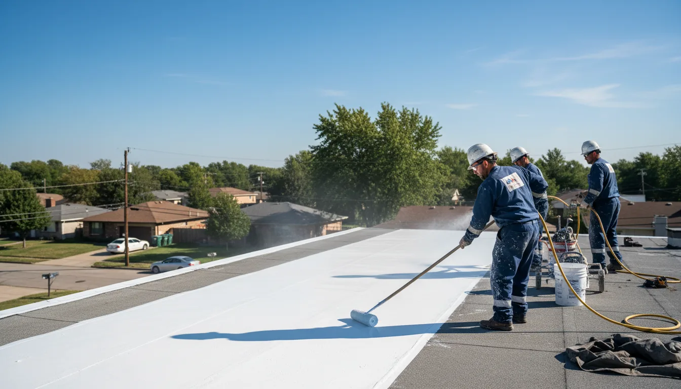 Commercial roof coating in Dysart, IA near me